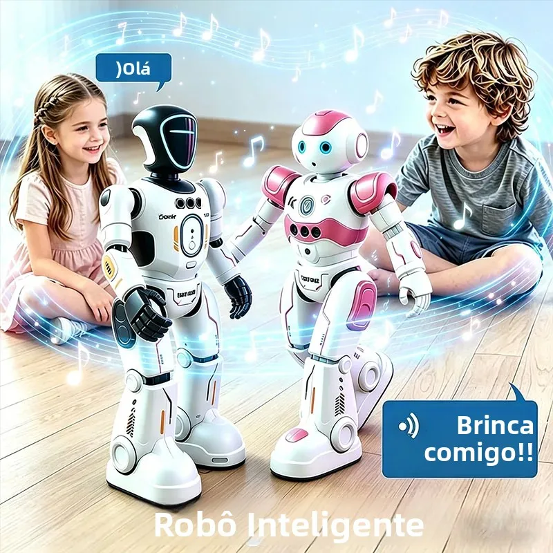 Robô RC JJRC R40 R2 com Controle Remoto por Gestos IR, Brinquedo Inteligente para Crianças, Robô Dançante