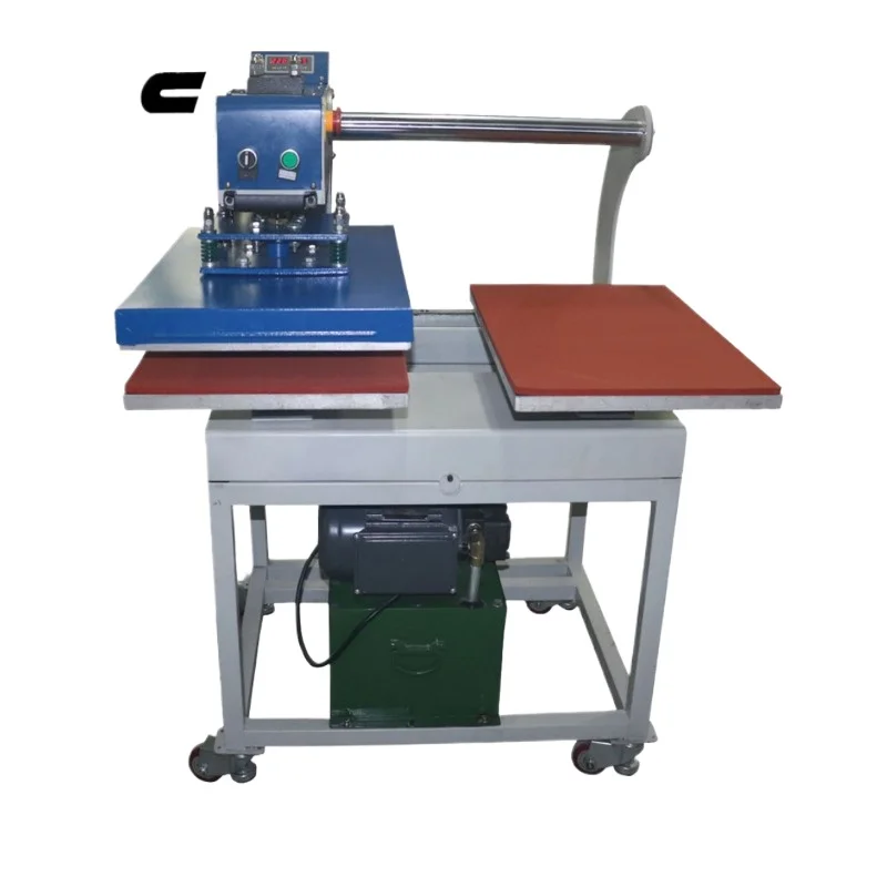 40X40CM up-sliding hydraulic double-station garment printing machine