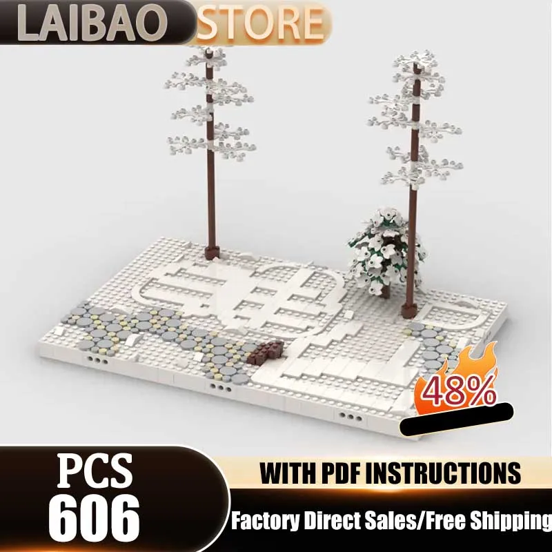 Modello Popolare di Villaggio Invernale in Blocchi da Costruzione Modulari, Esposizione per Set 10325, Mattoncini Tecnologici, Giocattolo DIY da Assemblare, Regalo