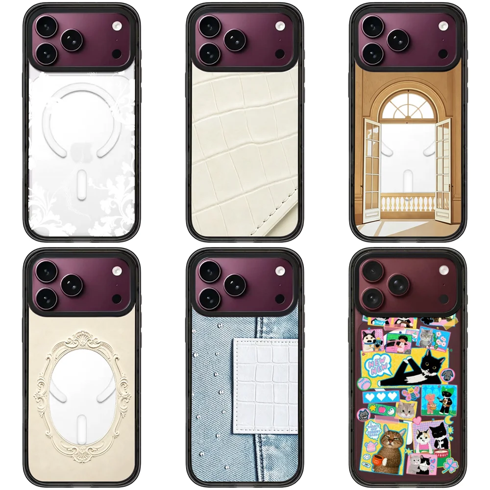 609164 Impact Black Border Magnetic Case: Compatible with IPhone 18 17 16 15 14 13 Pro Max 17 Air