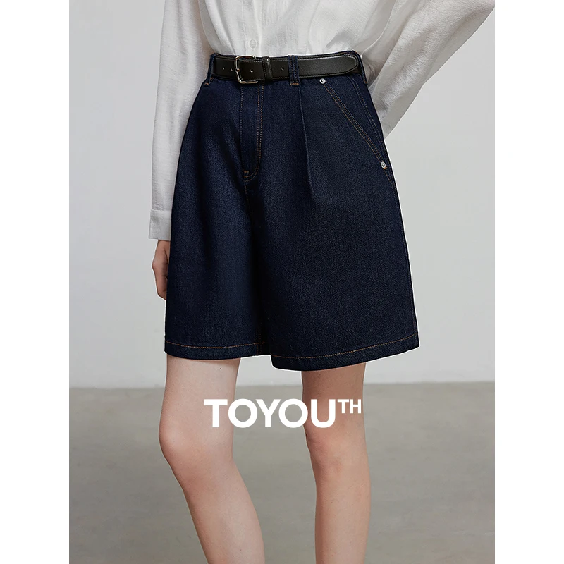 

TOYOUTH Women Denim Jean 2025 Summer Shorts 8527020