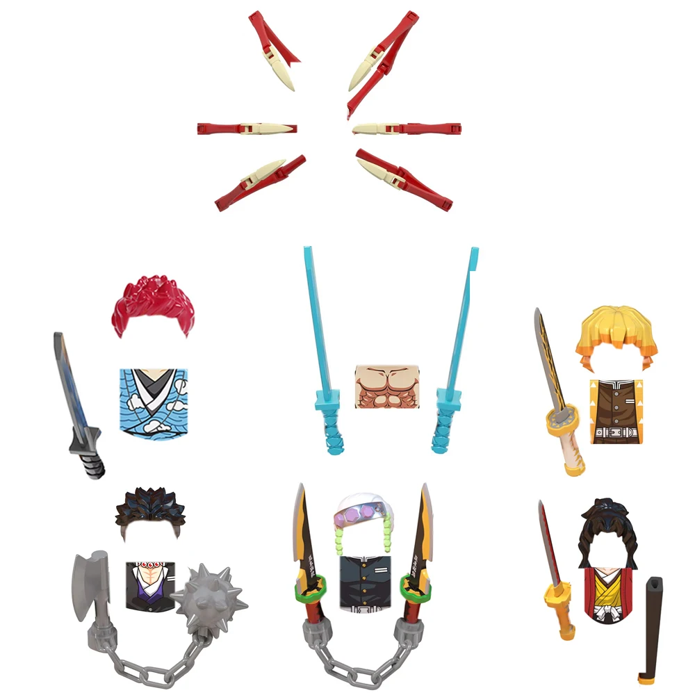 Wm6116 wm6162 wm6163 anime tijolos mini bonecas figura de ação montar blocos de construção brinquedos para crianças presente