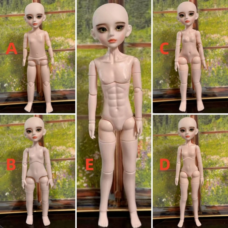 Maquillaje hecho a mano, muñeca de 30cm, cabeza de muñeca BJD 1/6 o muñeca entera, cuerpo móvil, juguete de vestir DIY para niñas, regalo de cumpleaños para hija