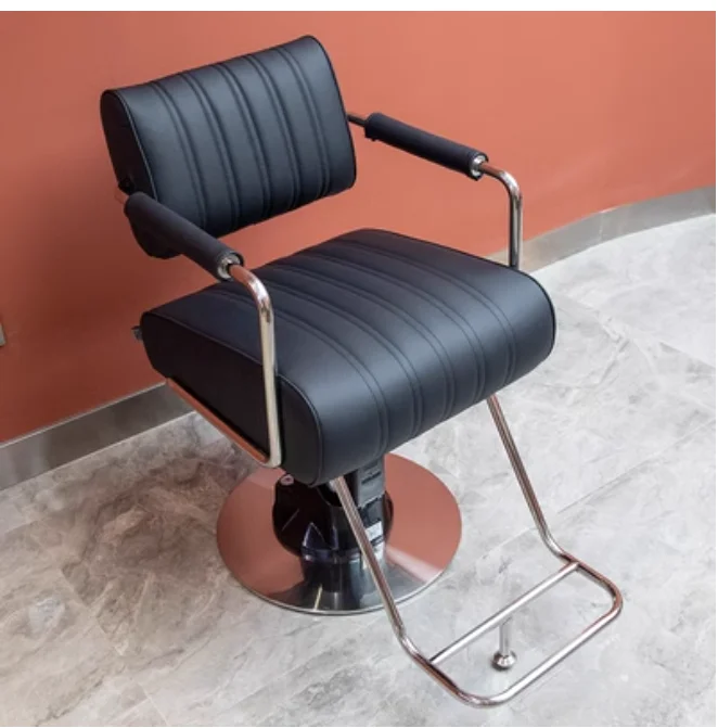 

Barbershop chair cutting chair Hairdresser high-end ironing and dyeing chair can be raised and turned