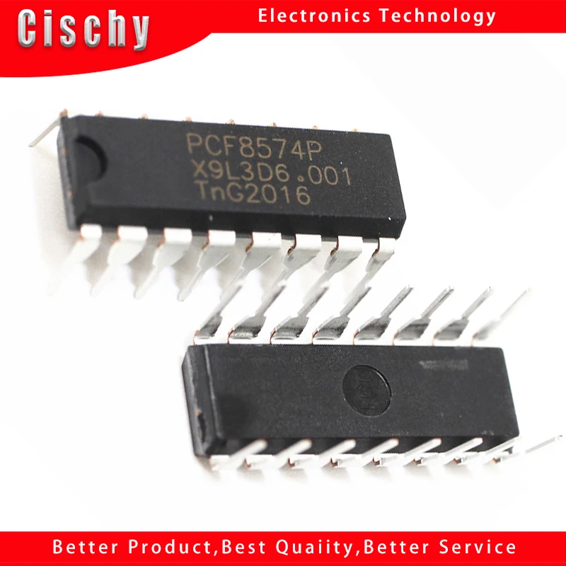 

5PCS/lot PCF8574P DIP16 PCF8574 DIP Remote 8-bit I/O expansion IC bus