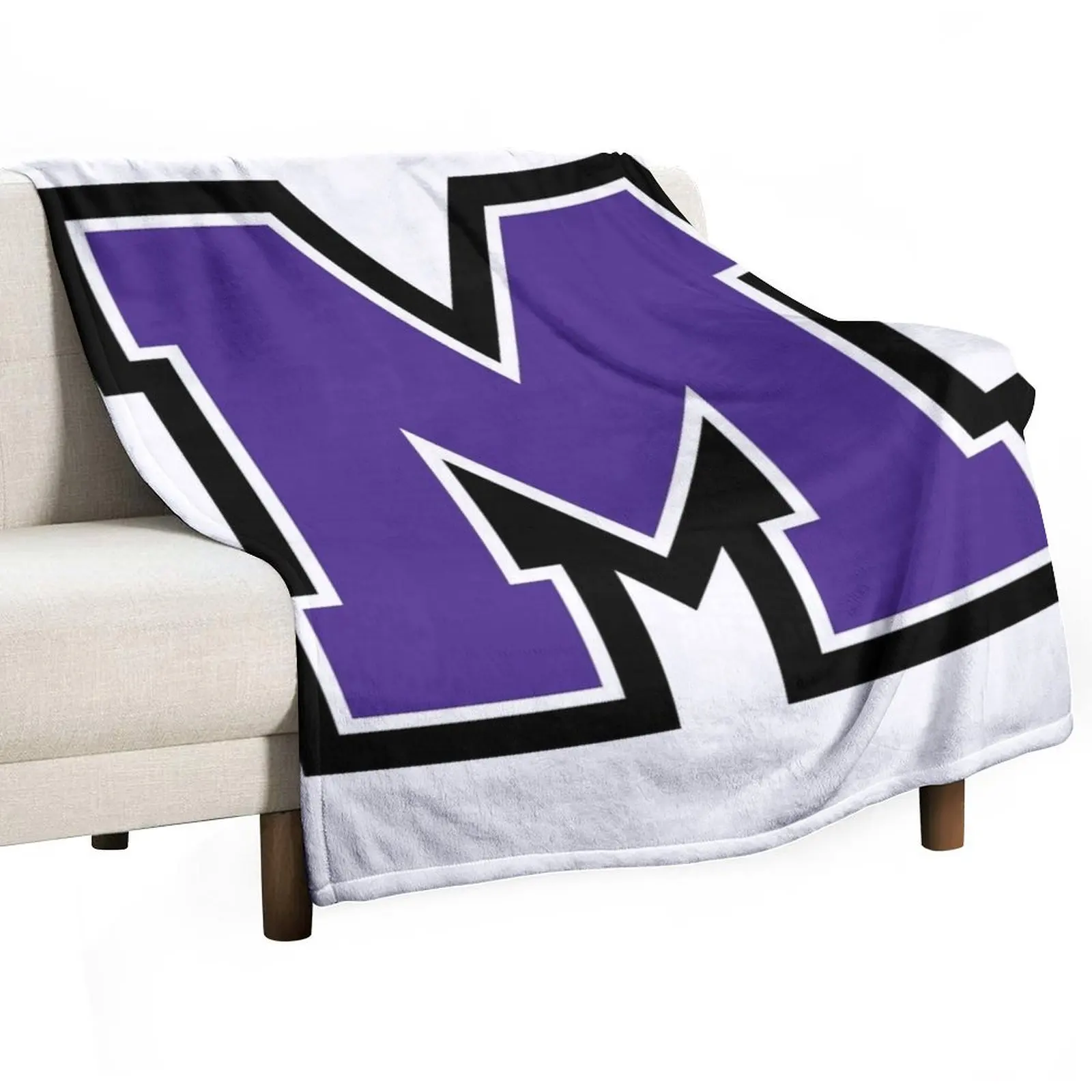 Mount Union raiders Throw Blanket Soft Travel christmas gifts Bed linens Blankets