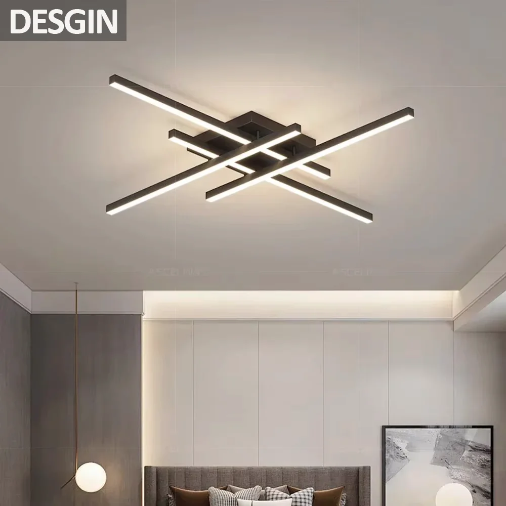 Nordic LED Ceiling Light Simple Atmosphere LED Bedroom Ceiling Light Doorway Living Room Dining Villa Indoor Ceiling Lighting