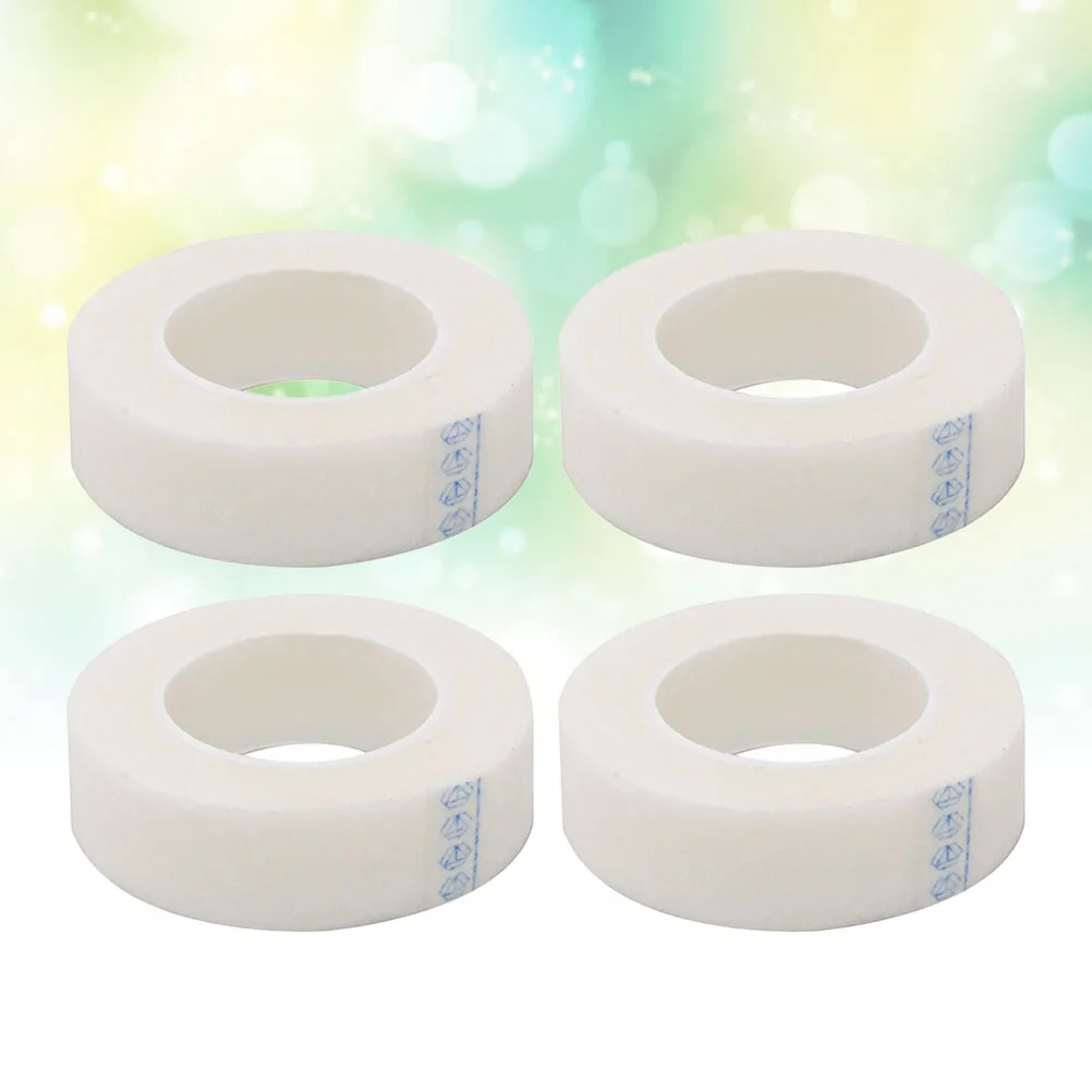 

4 Rolls Eyelash Extension Tape Non Woven Fabric Gentle Adhesive Secure Isolation Upper Lower Eyelashes Lash Supplies