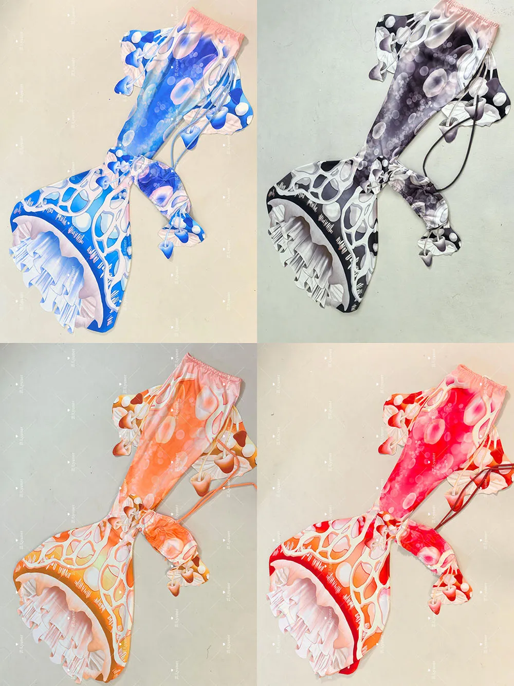 

Colorful Mermaid Tail Aquarium Mermaid Performance Swimsuit Customization Children Adult Mermaid Tail Diving Photography