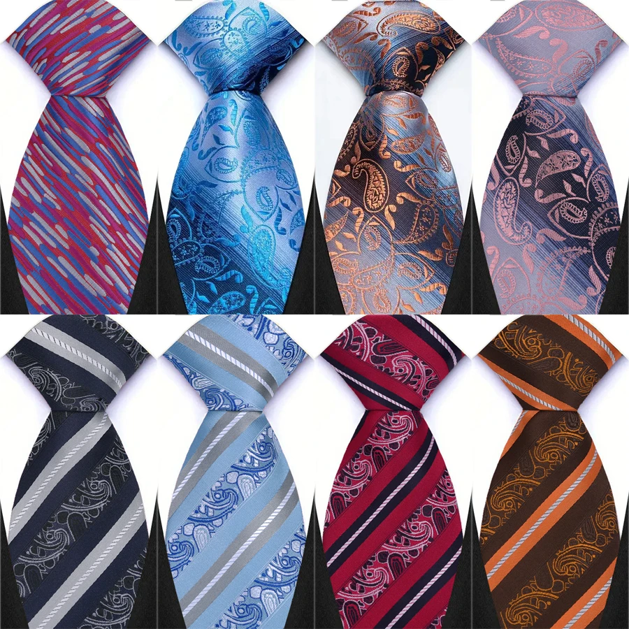 Anmutig karierte gestreifte Polyester-Krawatten, 8 cm, Krawatten, Krawatte für Gruppe, Party, Büro, Hemd, Anzug, Kragen, Zubehör, dekorativ