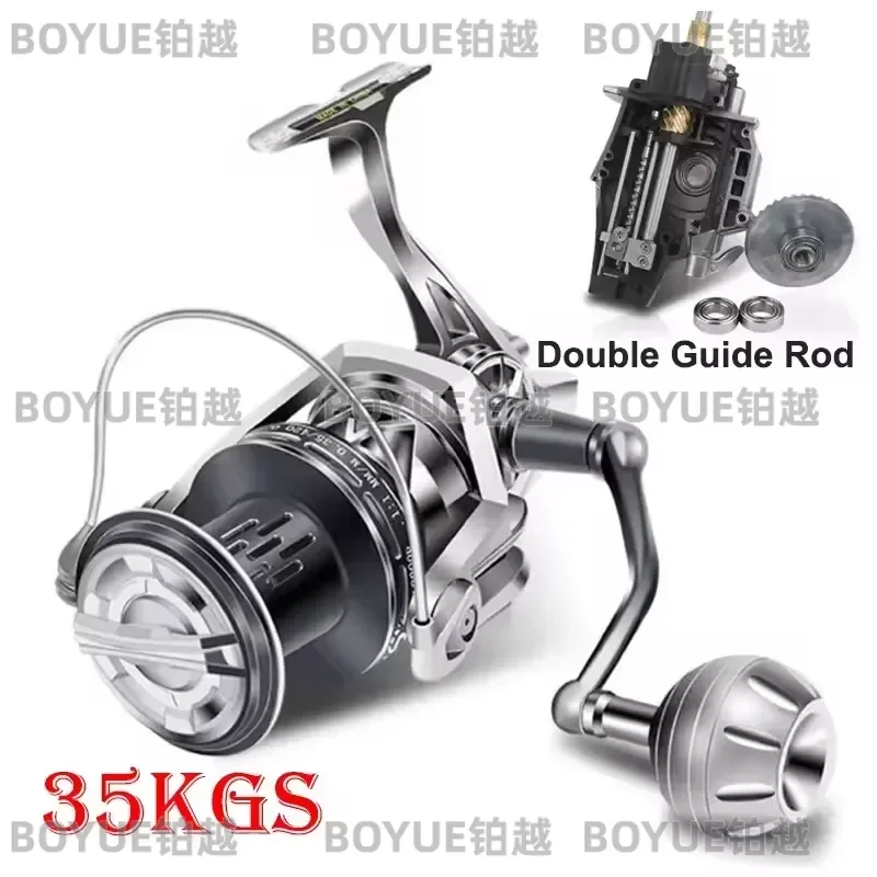 Heavy Duty Saltwater Fishing Reel Metal Spool Steel Bearing Alloy Gear Sea Surf Casting Wheel Strong Drag Power Trolling