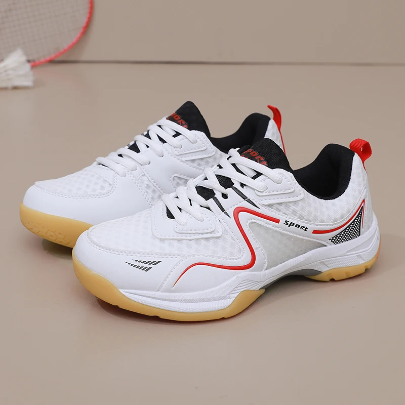 2024 New Men and Women Badminton Shoes Breathabe Badminton Sneakers Soft Foldable Outdoor Sneakers Comfortable Low Top Sneakers