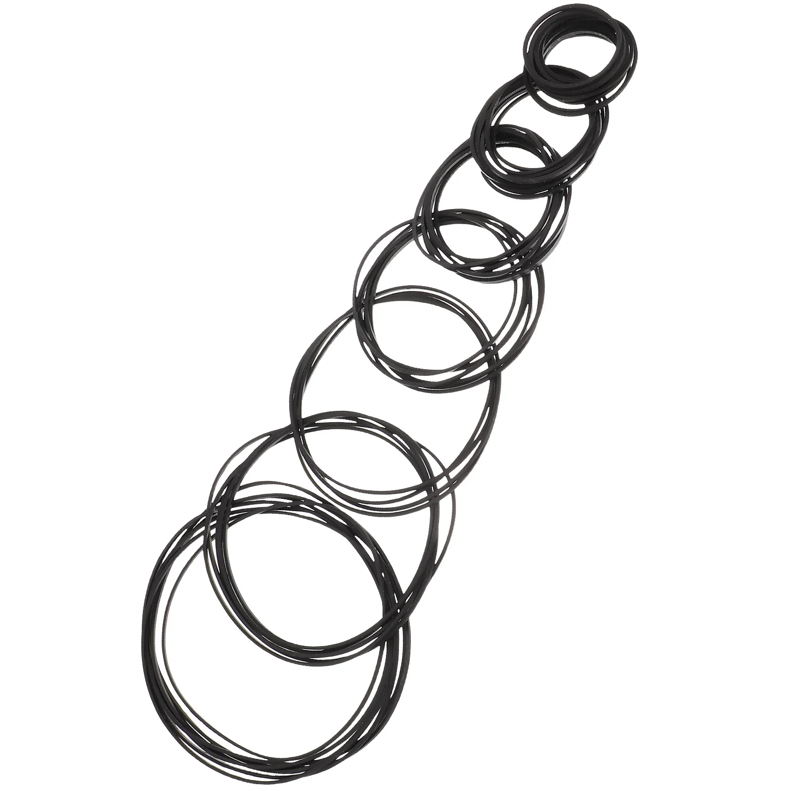 50 قطعة من أحزمة مشغلات الكاسيت المربعة لإصلاح الشريط المطاطي للصيانة