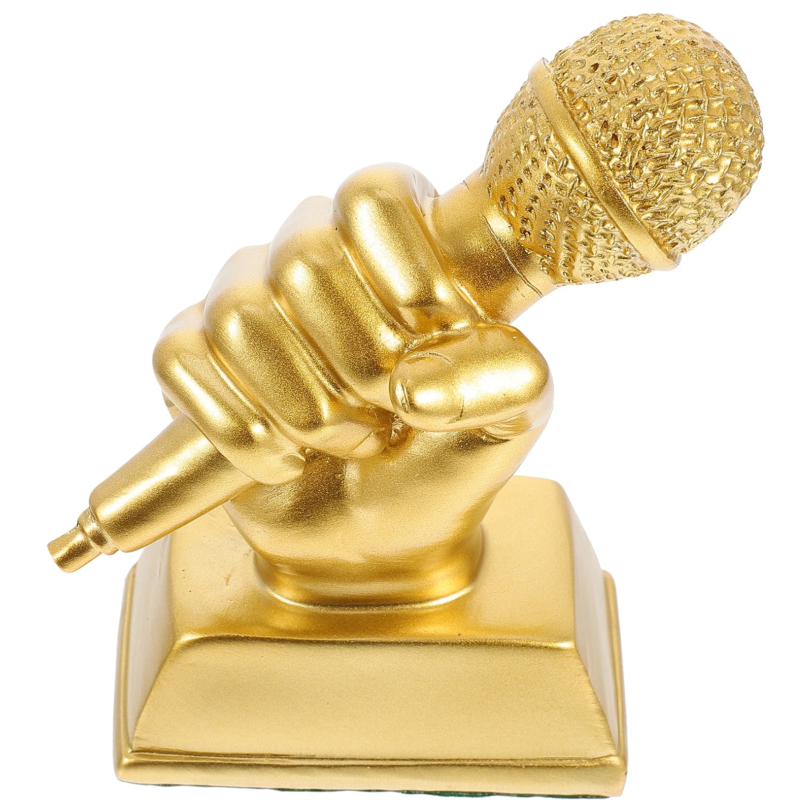 

Microphone Trophy for Singing Competition Winner Resin Music Award Trophy for Party Favors Honor Recognition Gift