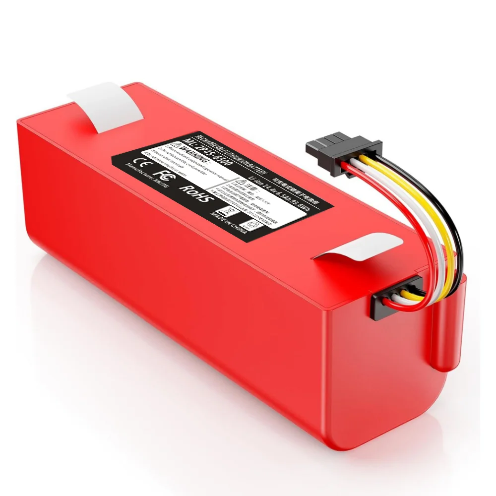 

Lithium Replacement Battery 14.4V 6500mAh for Xiaomi Roborock S4/S5/S6/S7/Q5/Q5 Max/Q7 Max/V Ultra Pure/E20/T6 Robot Vacuum