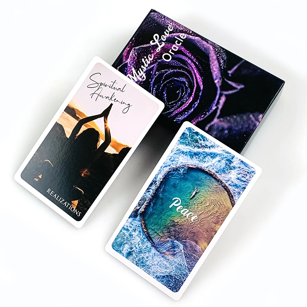 Cartes Oracle Mystic Love, jeu de cartes de tarot, jeu de table de divination mystique, cadeau d'anniversaire, cadeau de la Saint-Valentin
