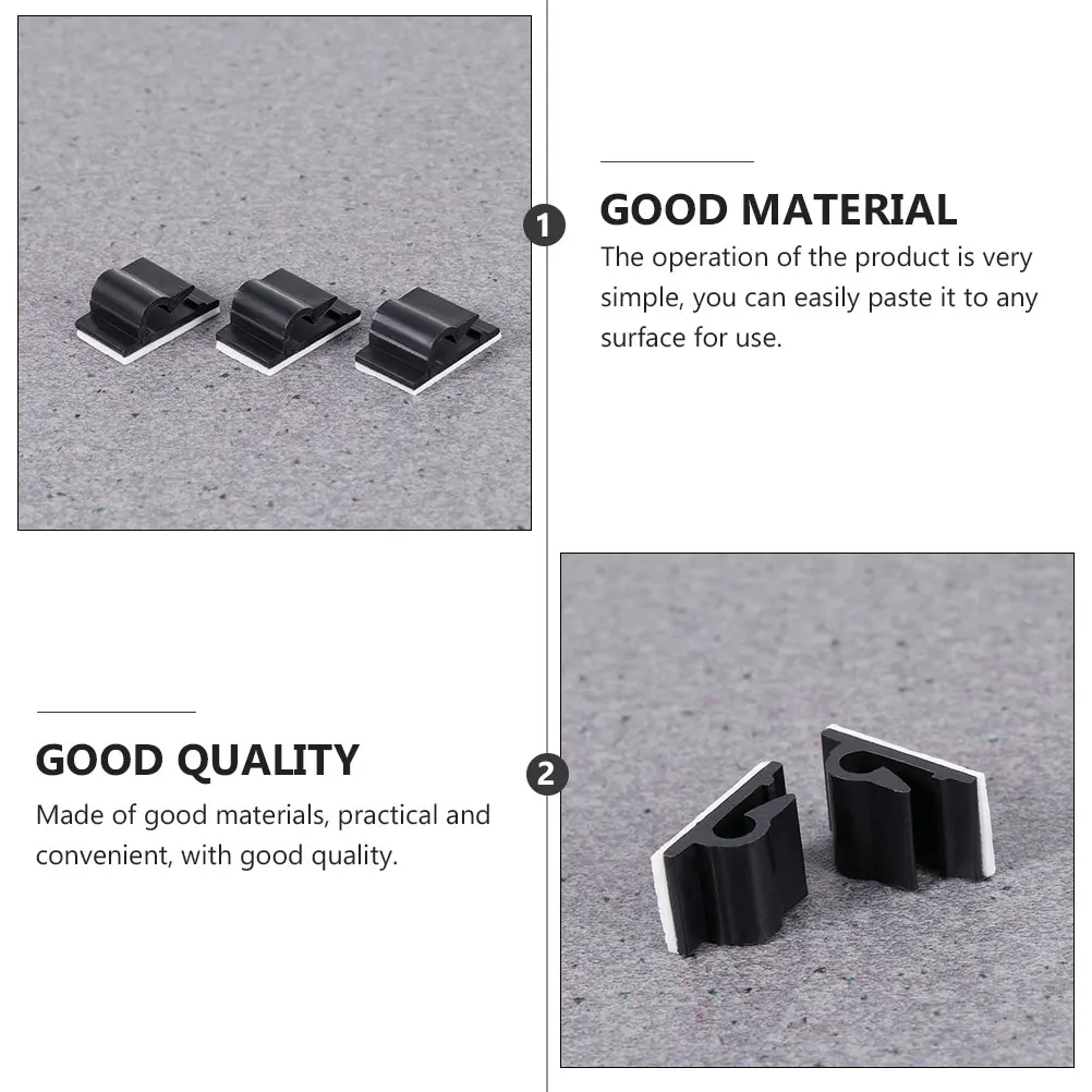 

120Pcs Cable Clamps Self-Adhesive Cord Organizer Wire Management Car Clamp Simple Operation Cord Management Cable Clips