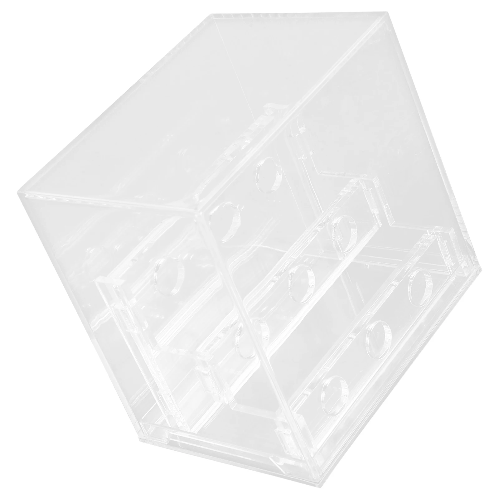 

Specimen Display Box Acrylic Clear Rock Collection Case 360° Visibility Secure Closure Compact Countertop