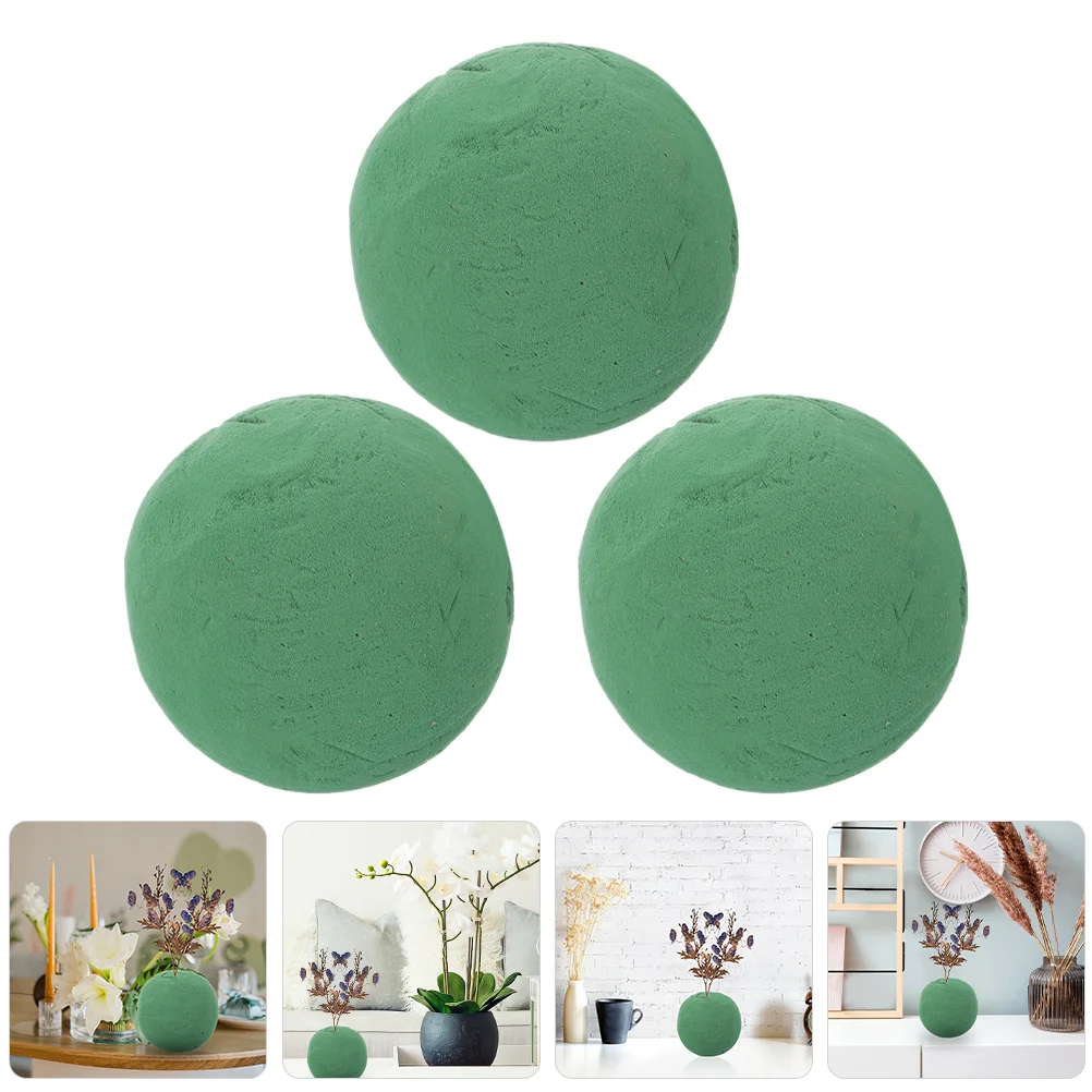 

3 Pcs Plant Flowers and Green Plants Fresh-keeping Arrangement Absorbent Sponge Ball Mud Baby Artificial Phenolic Resin Foams