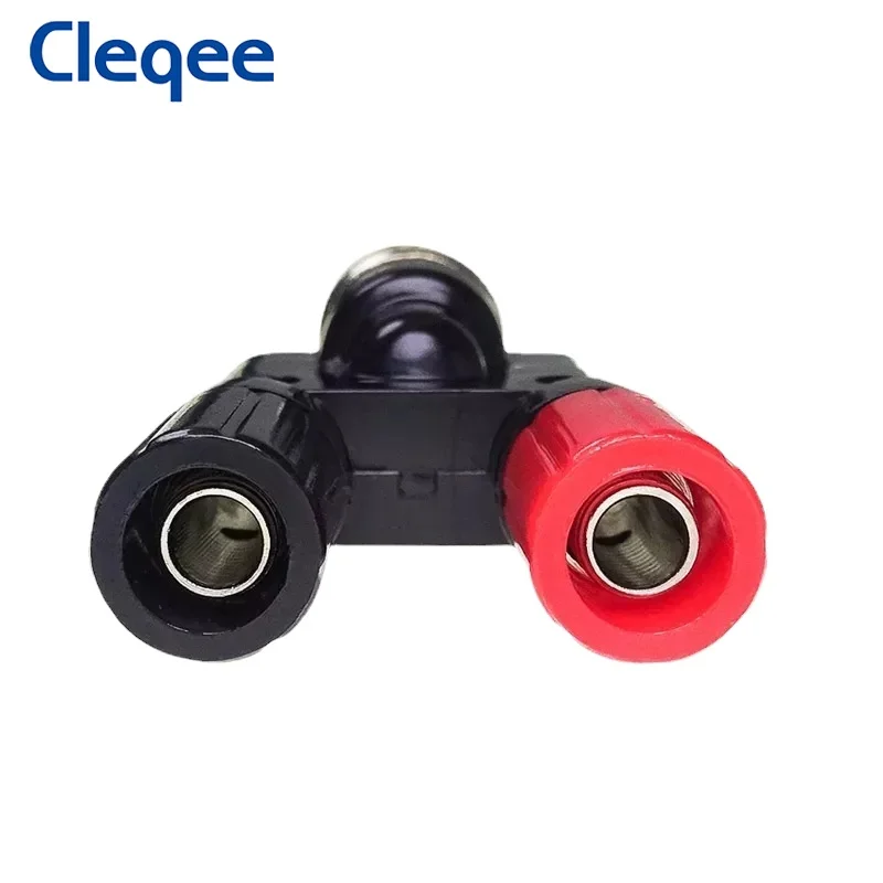 Cleqee P7009อะแดปเตอร์ BNC ตัวผู้-กล้วยตัวเมียคู่4มม. สายเชื่อมต่อสัญญาณอะแดปเตอร์ตัวเชื่อมต่อตัวเมีย5ชิ้นตัวเชื่อมต่อสายต่อสายแบบ Q9