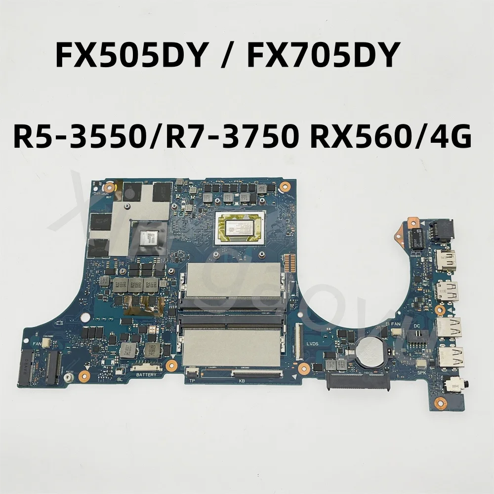 اللوحة الأم للكمبيوتر المحمول الأصلي لـ ASUS ، اللوحة الرئيسية لـ ASUS FX505D FX86FY FX505 FX505DY FX705DY ، AMD ، RX560 4G ، اختبار مثالي