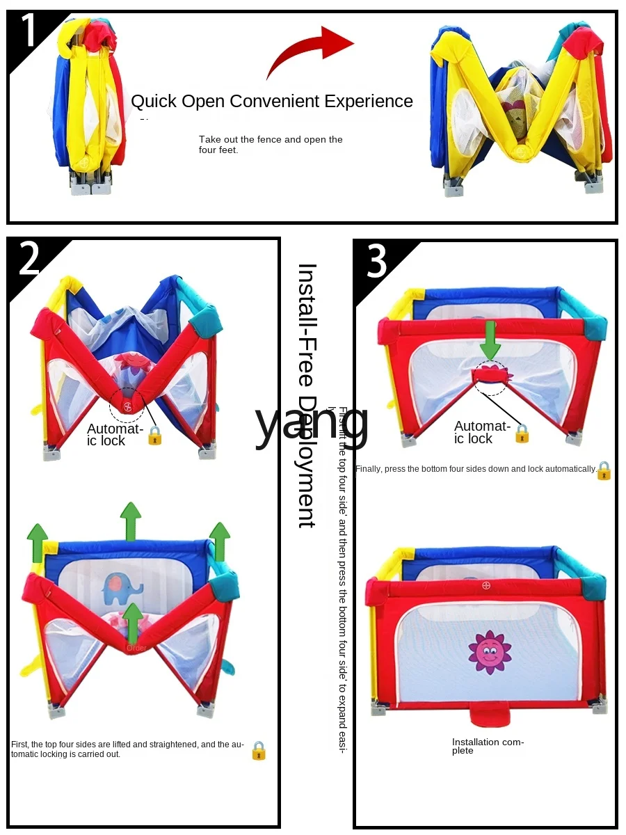 Recinzione per bambini senza installazione CX soggiorno pavimento pieghevole tappetino da arrampicata per bambini recinzione da gioco per bambini