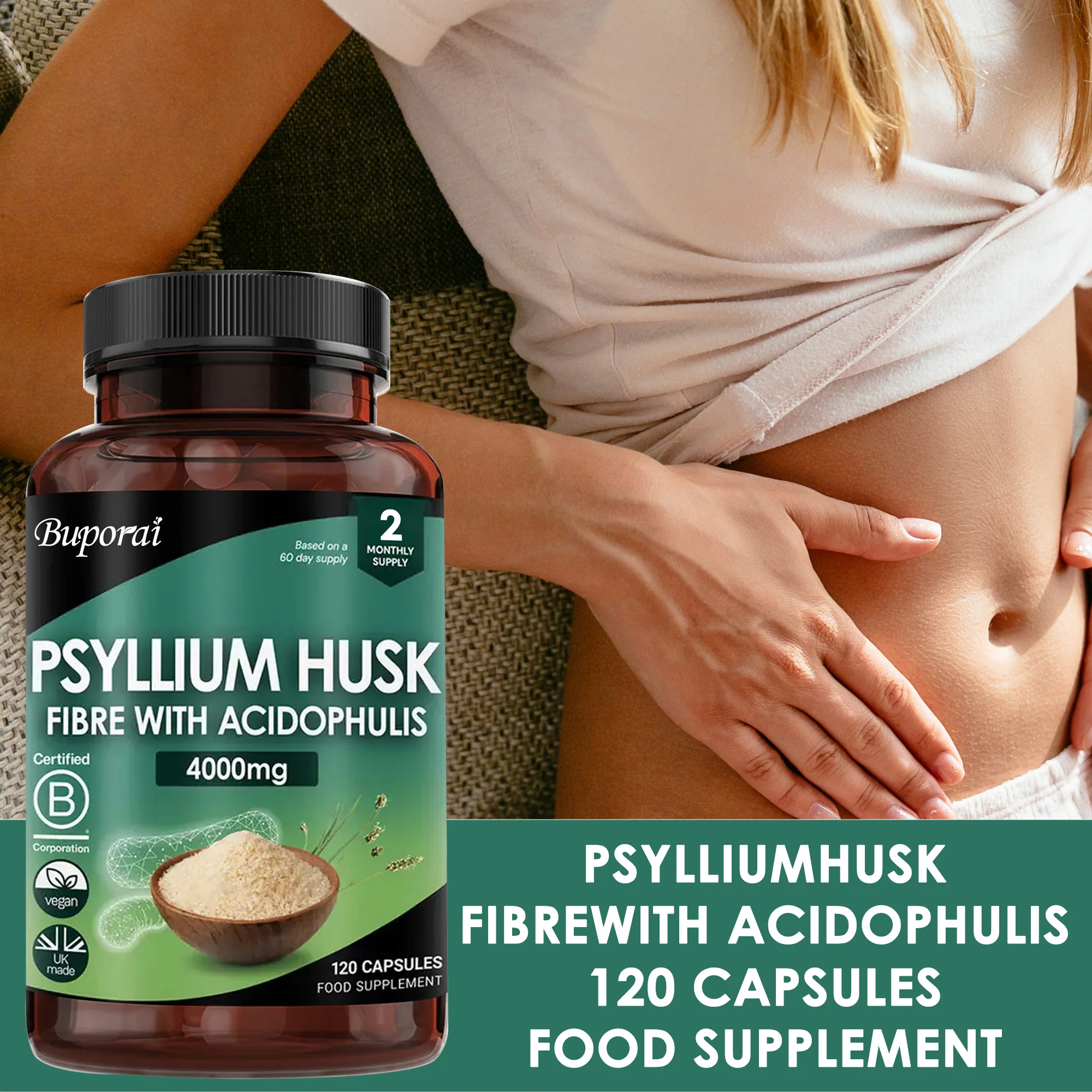 

Шелуха псориаза 4000 мг — способствует обычных движениях кишечника, для пользывания кишечника, здоровья пищеварительной очистки, повышения иммунитета