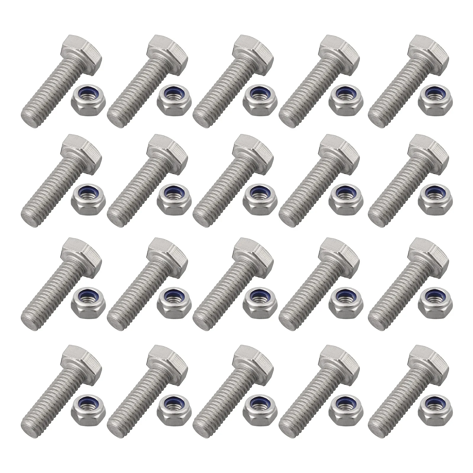 20Pcs/Set Metal Auger Shear Pins Bolts And Nuts Replacement ForHonda Models HS1132 HS624 HS828 HS928 And HS724 Fixed Tools