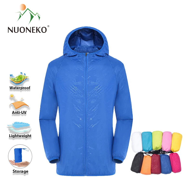 Sun Protective Jacket Men Women Camping Rain Jacket Waterproof Anti-UV Skin Coats Outdoor Sports Climbing Quick Dry Windbreaker