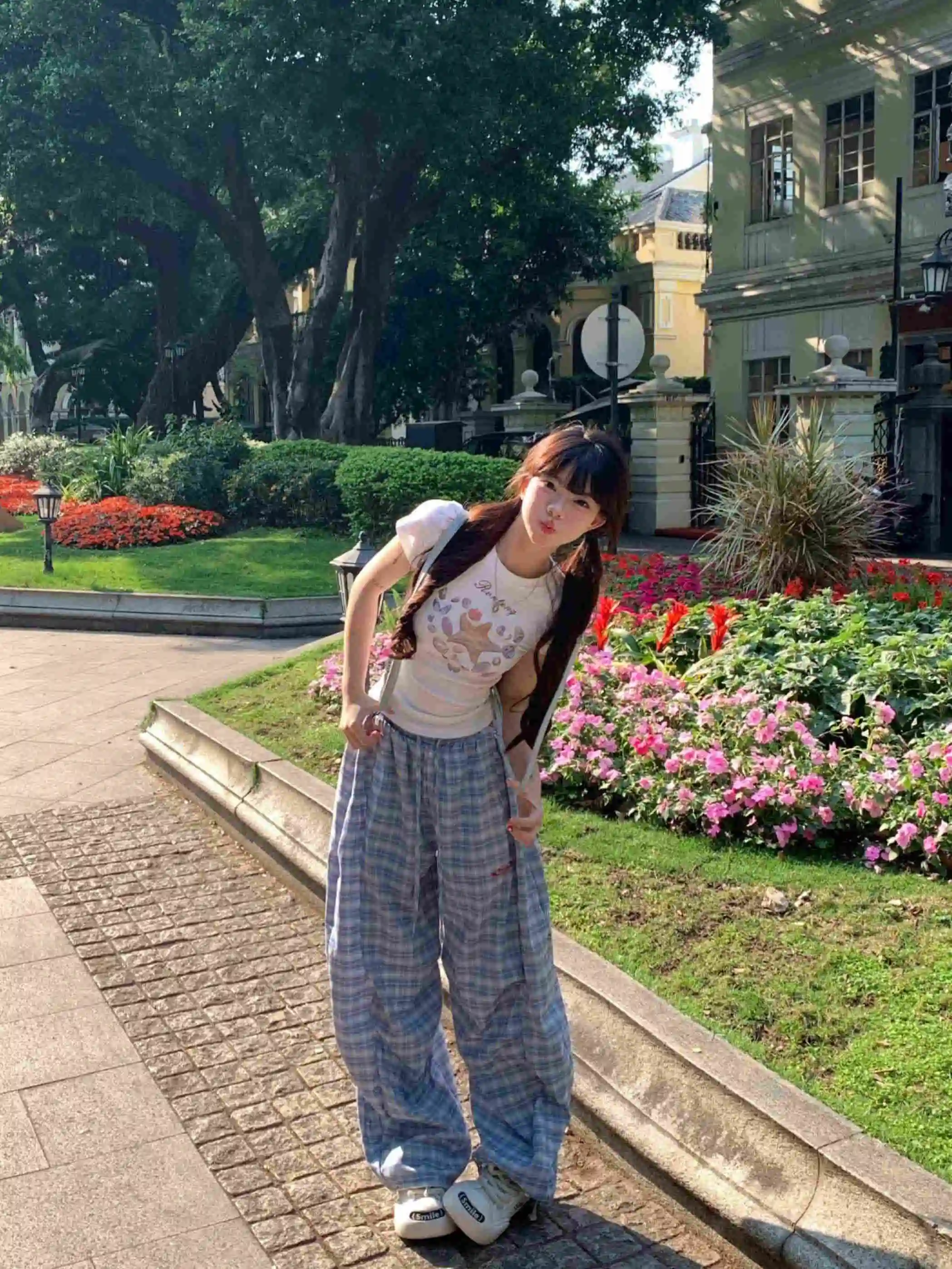 

Женская футболка в стиле ретро American Starfi ell Print ort Sve, топ с небольшой талией и завязками на плечах, корейский хлопковый топ...