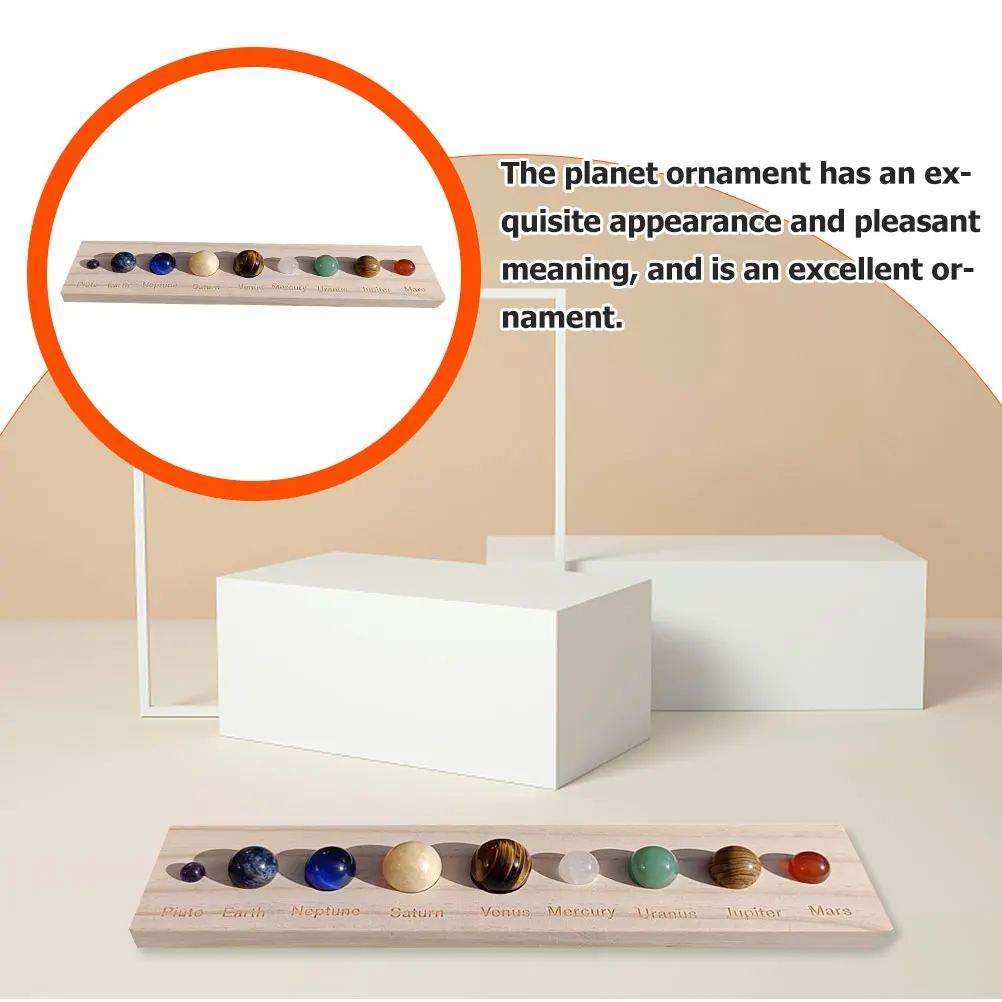 

1Set Planet Ornament Delicate Crystal Sphere Exquisite Decorative Tabletop Home Supply Desktop Decor Planet Decor