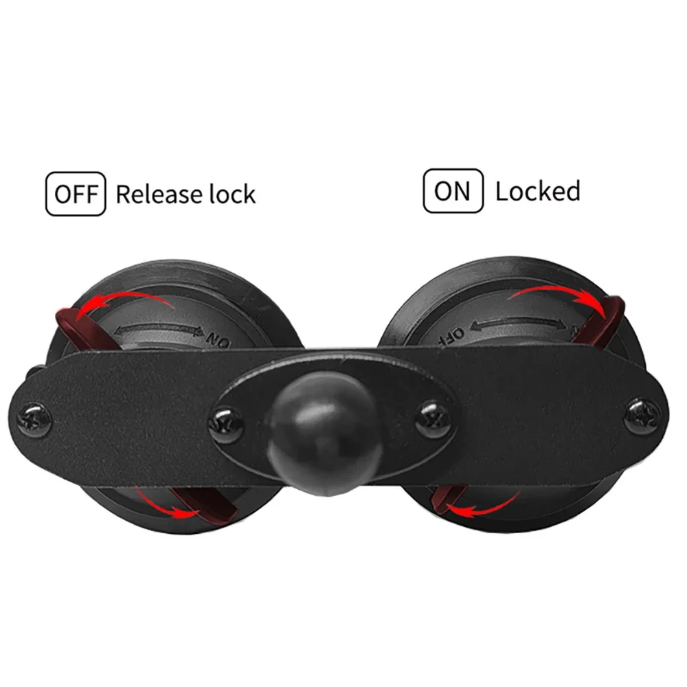 FF-H86 supporto a ventosa per auto doppio piatto con bastone Selfie invisibile adatto per Insta360 One R X2 X3 Rs GoPro Max accessorio