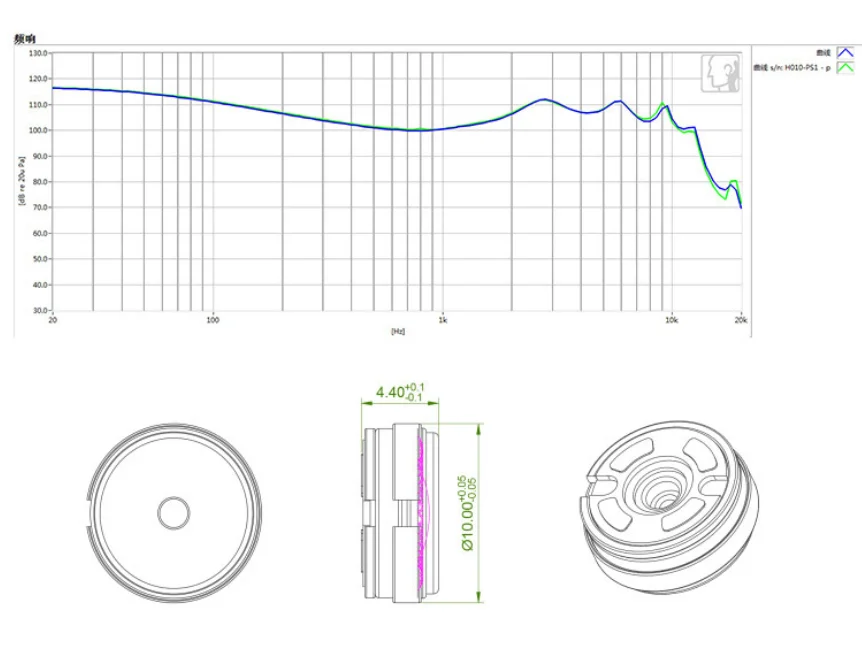 10 مللي متر وحدة مكبر الصوت 10 مللي متر الكربون النانو (CNT) البريليوم فيلم الخارجية المغناطيسي HiFi وحدة 2 قطعة