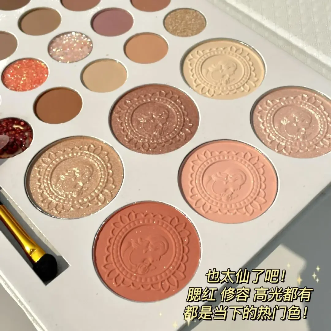 Nouvelle Palette de fard à joues, pigments minéraux, fournitures de maquillage, 8 couleurs, finition poudre soyeuse, Palette de fard à joues de beauté pour fête