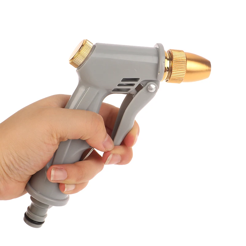 High Pressure With Full Brass Nozzle Handheld Water Nozzle Pistol Grip Sprayer For Watering Garden/Sidewalk/Car Wash