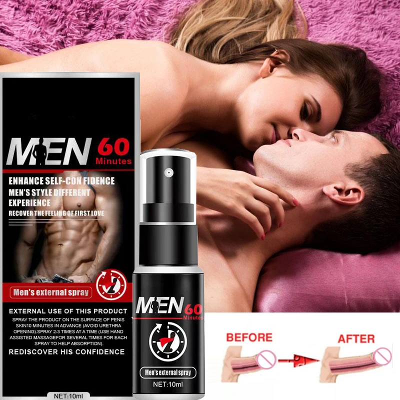 

Sex Delay Spray for Men Male External 60 Minutes Anti Premature Ejaculation Prolong Penis Enlargment Erection Long Lasting