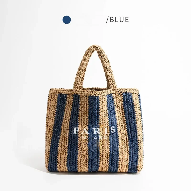 

Beach Style Large Capacity Tote Bag for Women,Fashionable and LuxuriousTravel Top-Handle Bag with Weaving,Stylish and Trendy New