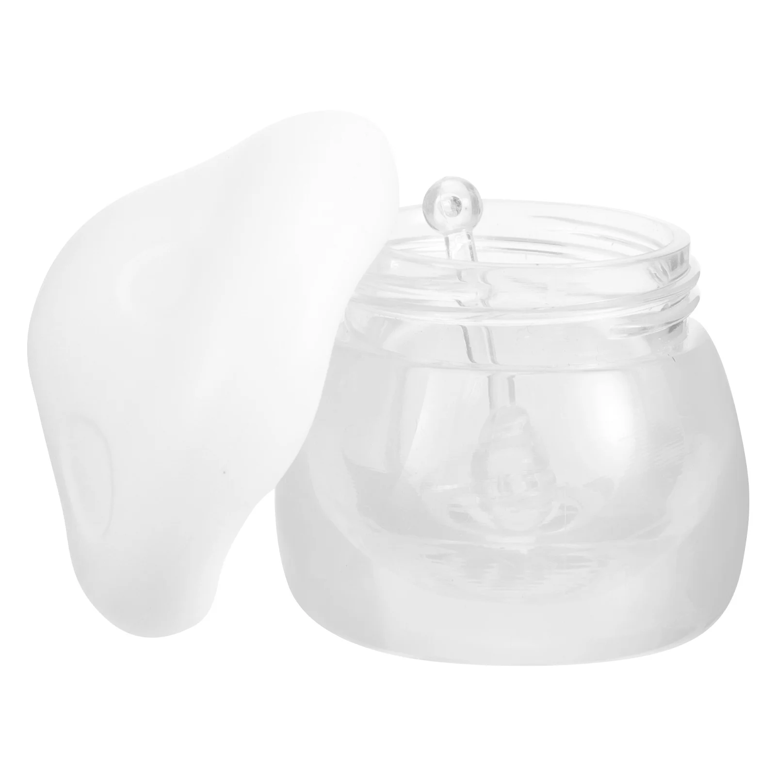 

1 Set Mushroom Lip Gloss Tube Refillable Cream Bottle Travel Lotion Dispenser Portable Sub Jar With Lids Small Cute Lip
