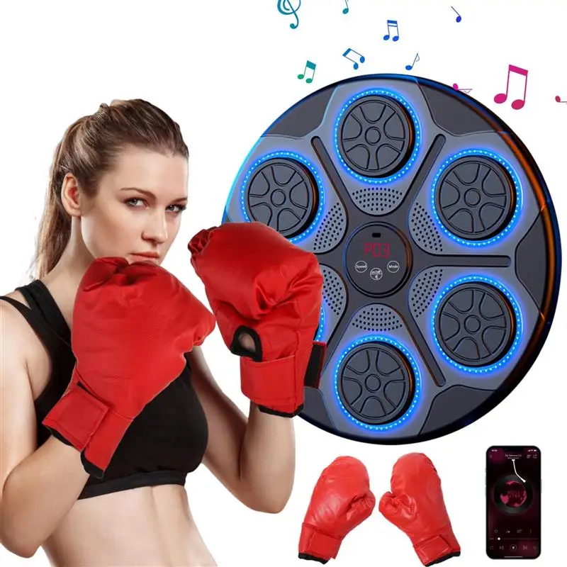 Music Boxing Machine Wall-Mounted Boxing Machine With Bluetooth-Enabled Smart Tailored Boxing Device For Home Office Exercise