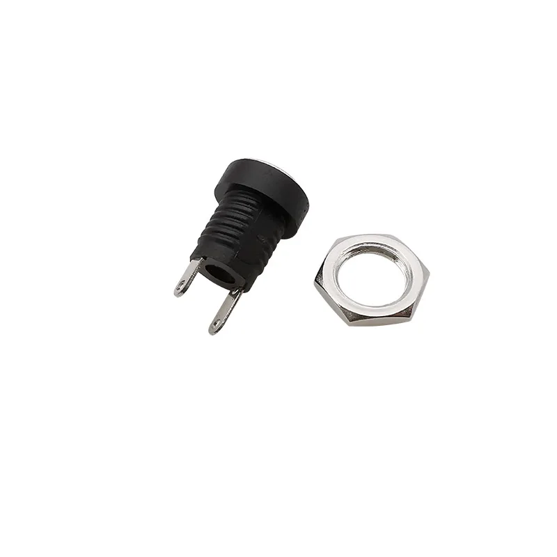 5.5x2.1mm DC Power Plug Jack DC Power Male Female Socket Nut Panel Mount DIY Adapter Soldering Wire Connector DC-022B 5.5x2.1mm