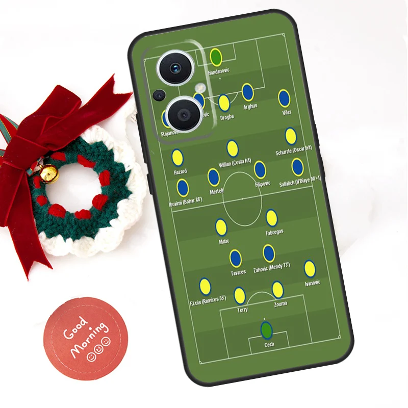 Football Soccer Tactics Time For OPPO Reno 15 15F 11 12 13 14 F 10 Pro 8T 7 8 Lite OPPO Find X9 Ultra X6 X5 X8 Pro Case