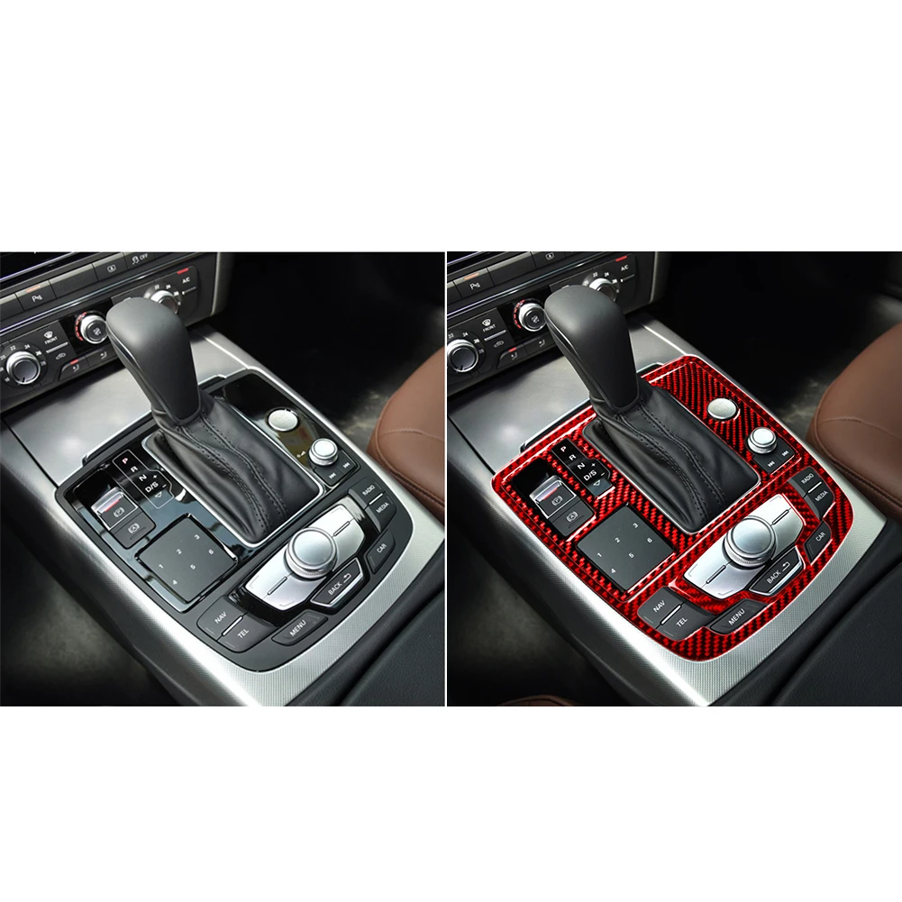 For Audi A6 A7 2012-2018 imitation Carbon Fiber Car Interior Stickers Various Parts Cover Trim Accessories