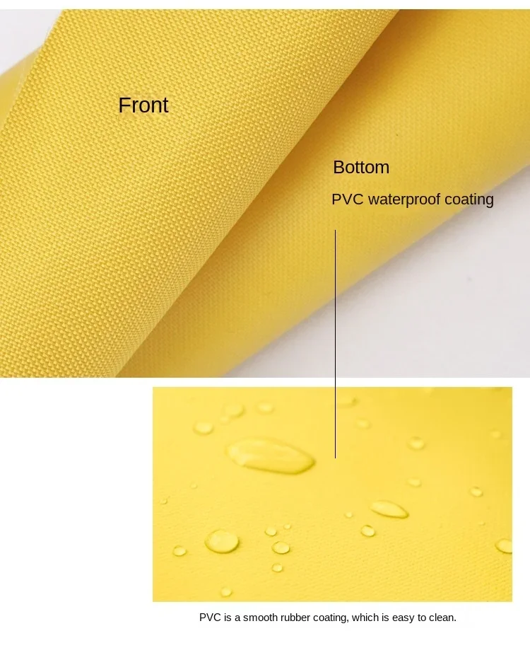 600D Waterproof Fabric By The Meter for Outdoor Bags Tents Awnings Diy Sewing Oxford Cloth PVC Coated Textile White Blue Yellow