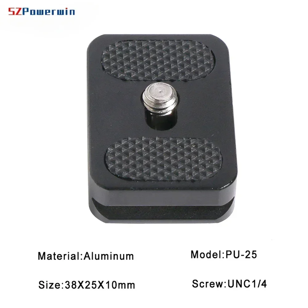 SZPowerwin Universal Mini Quick Release Plate Camera Tripod Plate With 1/4 Screw Mount for Arca Swiss DSLR Camera