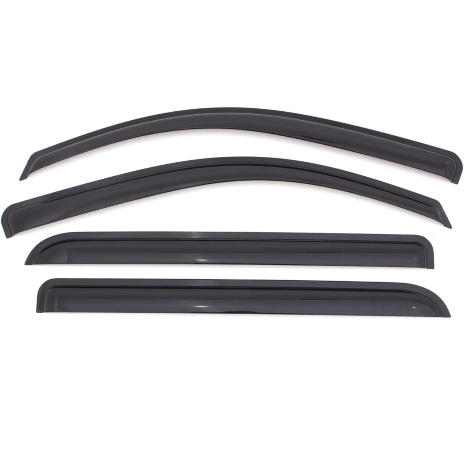 US  Outside Mount Ventvisor / Window Deflectors | Fits 2014 - 2020 Nissan Rogue (Excludes Sport Model), 4 pcs. | Smoke - 94827