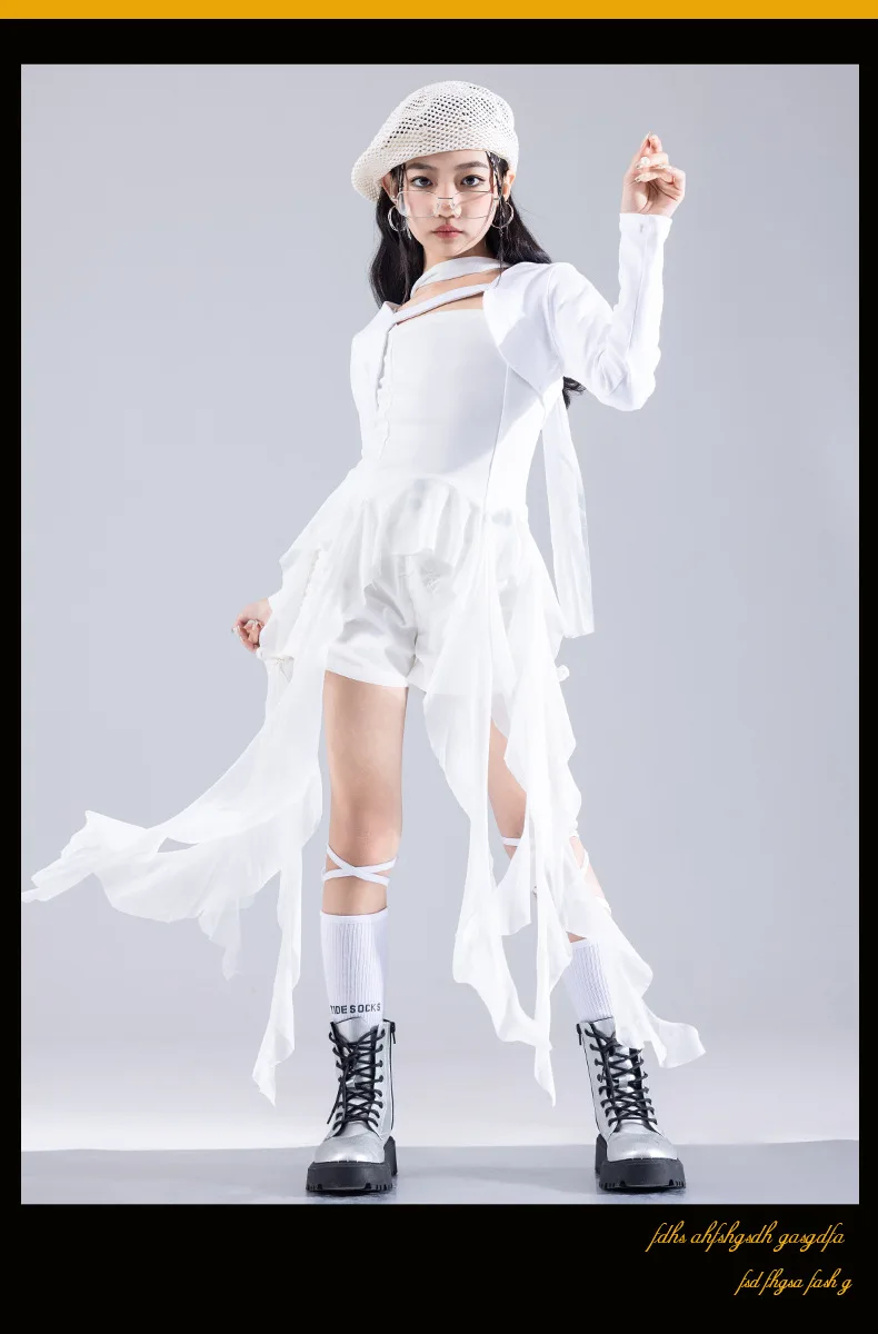 Meninas grupo jazz dança conjunto verão doce legal dopamina crianças modelo  t-stage moda mostrar roupas para crianças performances trajes - AliExpress, image size:790x1200