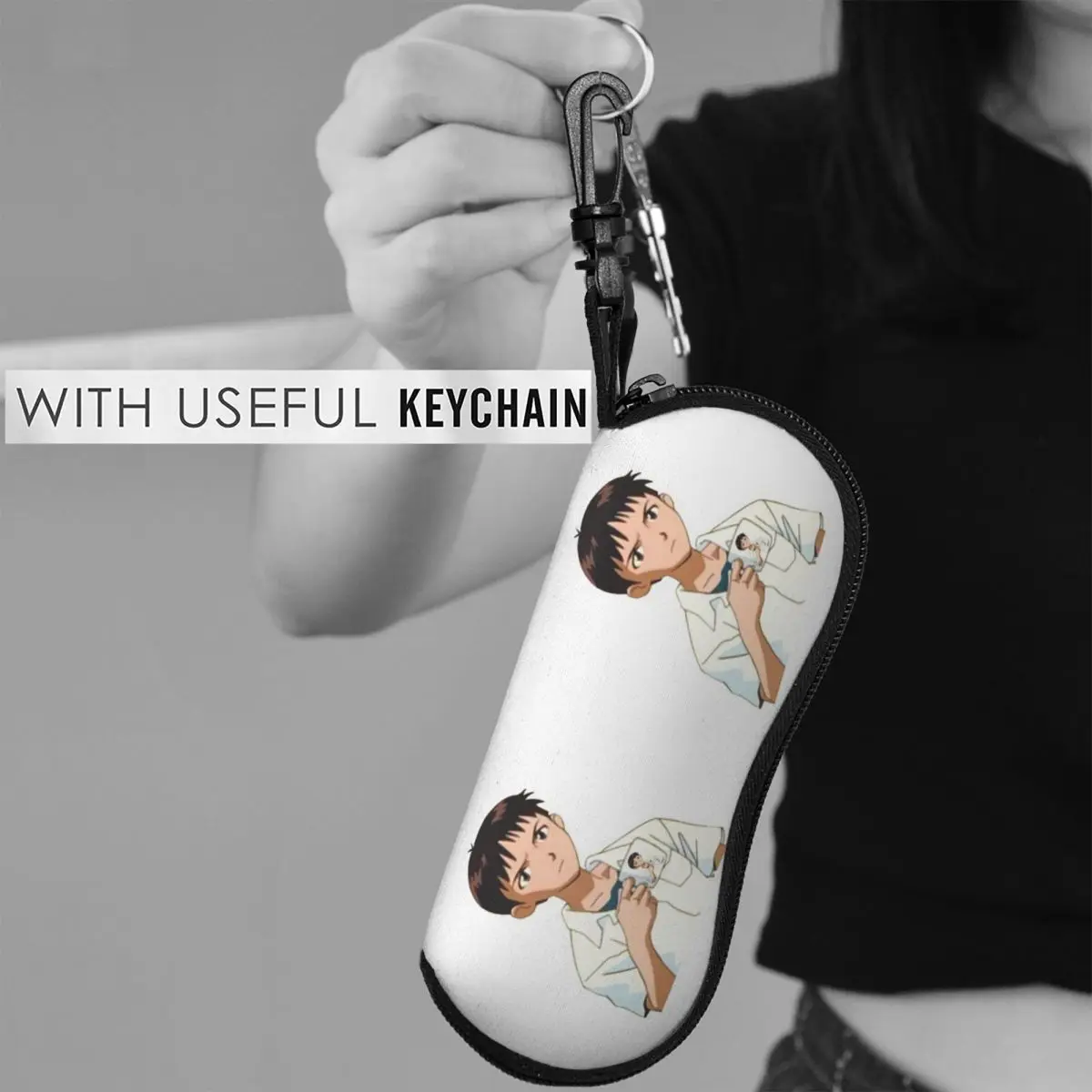 Cup Of Shinji シェルメガネケース保護サングラスボックス女性男性ソフト眼鏡バッグポーチ