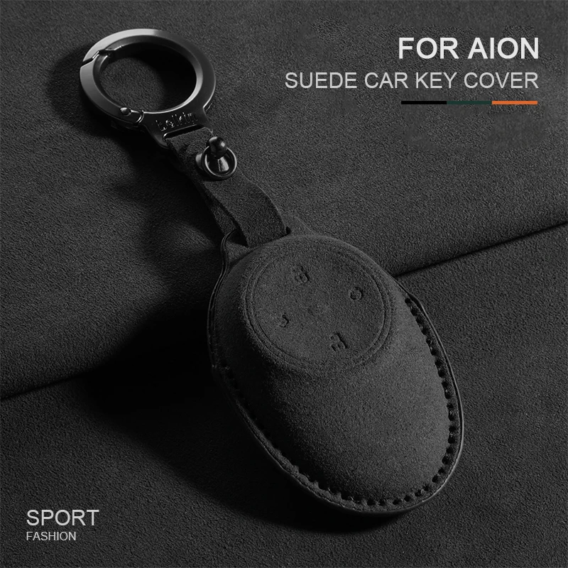 

Suede Leather Car Remote Key Case Cover Shell Protector For Gac AION S PLUS Trumpchi Aion V Y LX 2023 GE3 GA3S Tyrannosaurus Rex