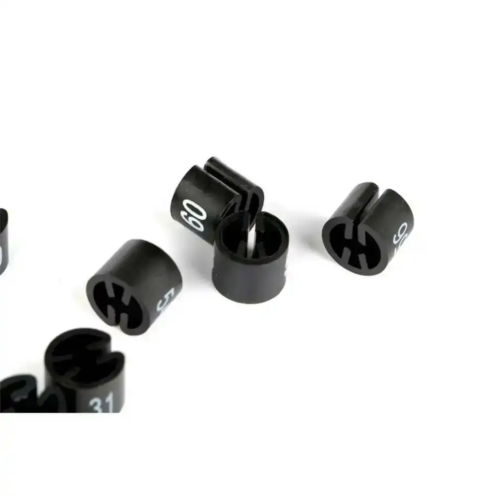 Plastic Black Size Circle For Coat Hanger Sizer Marker Ring Garment Pants Size Number Beads Clip Buckle Size Snap Number Cube