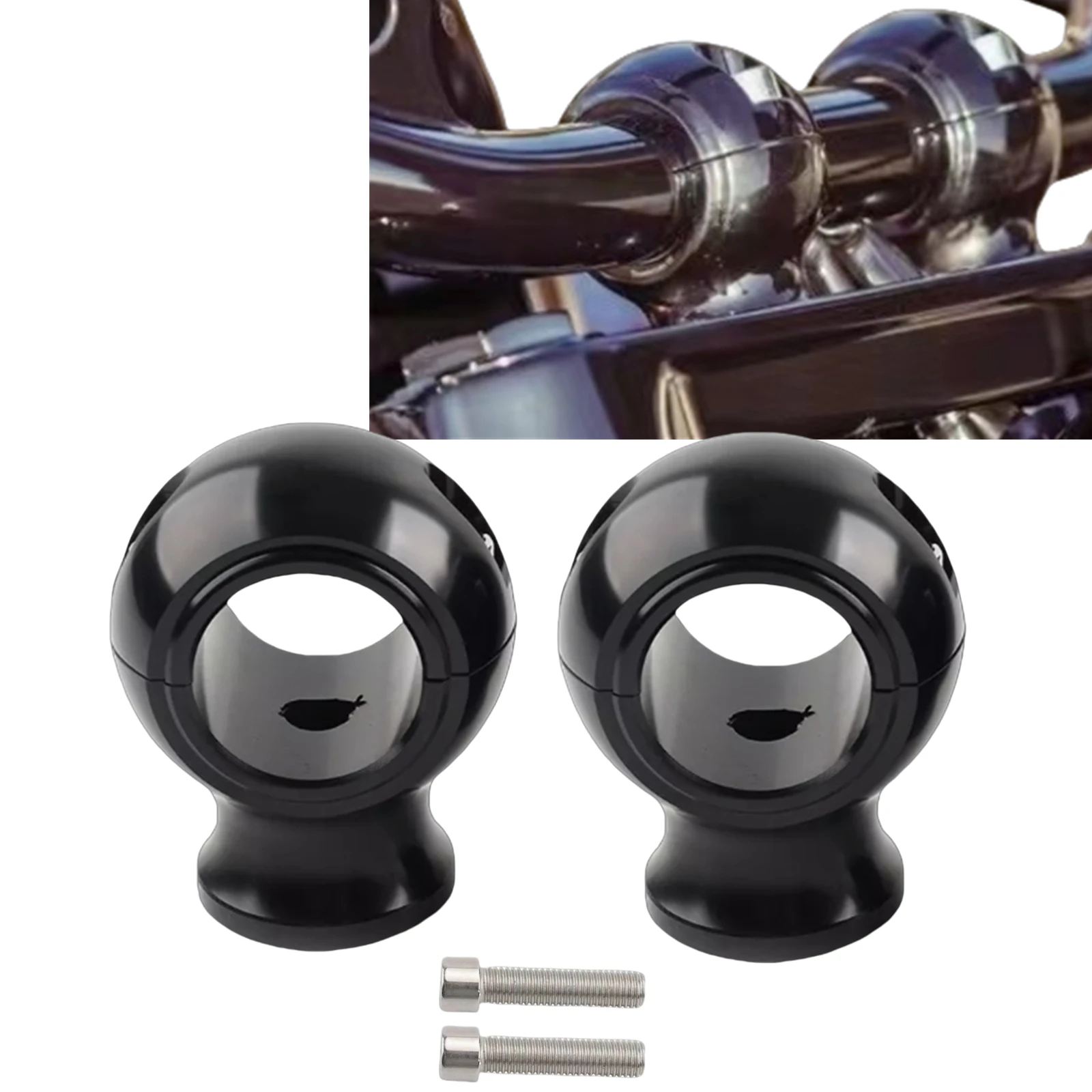 

Motorcycle Handlebar Risers Clamp For Harley Touring Road King Dyna Fat Boy Road Glide Breakout with 1-1/4" 1.25 inch Handlebar